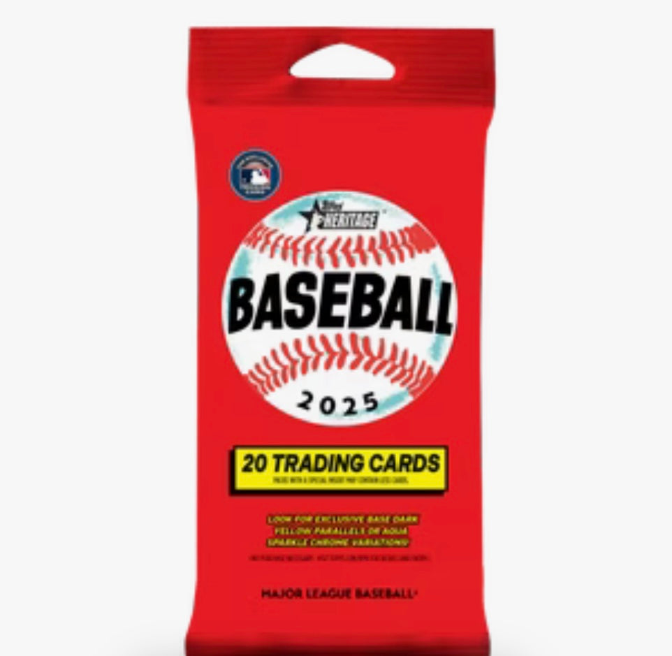 2025 Topps Heritage MLB Baseball Fat Pack (20 Cards)