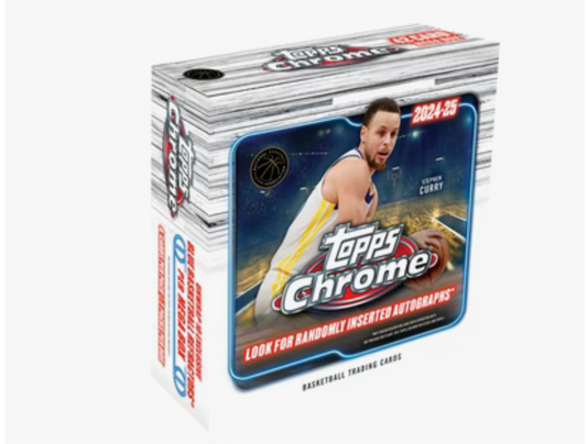 2024-25 Topps Chrome NBA Basketball Mega Box