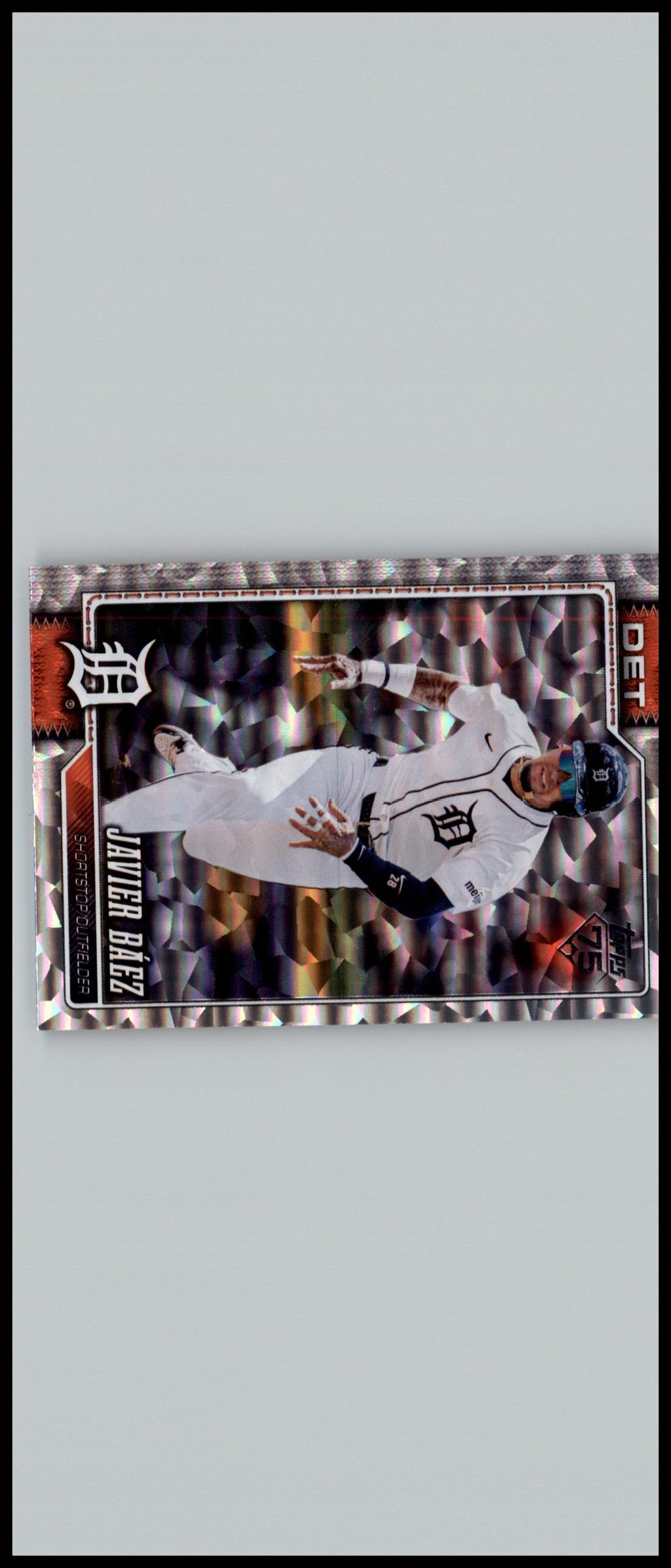 2026 Topps #144 Javier Báez Silver Crackleboard Foil Board