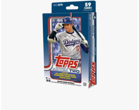 2025 Topps MLB Baseball Series 2 Hanger Box (59 Cards)