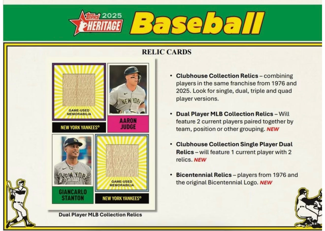 2025 Topps Heritage MLB Baseball Value Box (5 Packs)