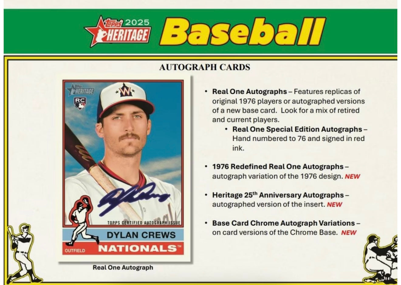 2025 Topps Heritage MLB Baseball Value Box (5 Packs)